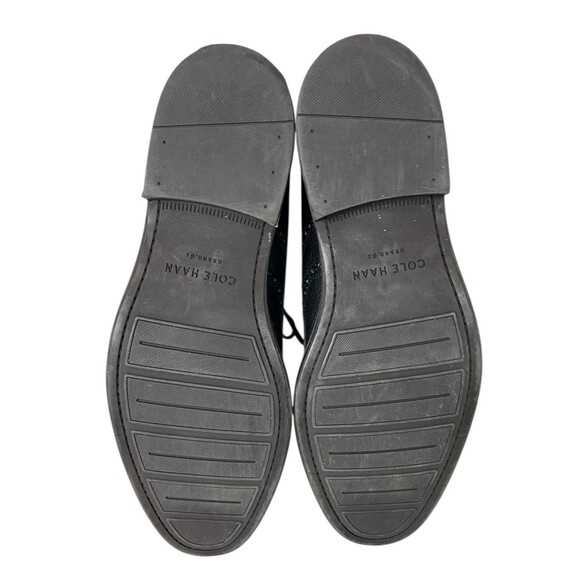 Cole Haan Grand Øs Wing Tip Oxford Shoes  Size 11  Black Leather  Brogue Style - Picture 8 of 10